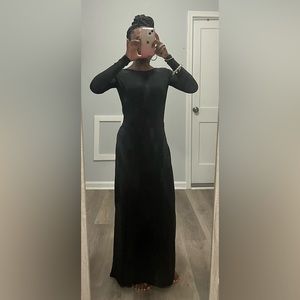 Long black formal dress
